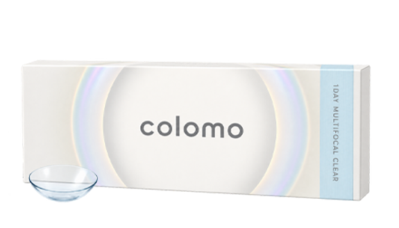 colomo 遠近両用クリアレンズ 仮パッケージ